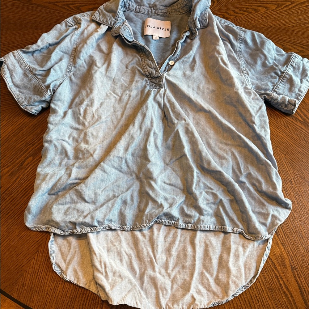 Lola River Light Blue Denim Shirt